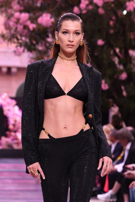 BELLA HADID at Versace Fashion Show in Milan 06/15/2019