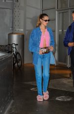 BELLA HADID in Double Denim Out in New York 06/11/2019