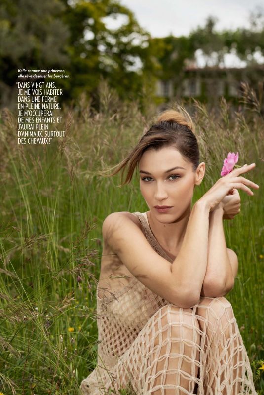 BELLA HADID in Paris Match Magazine, June/August 2019