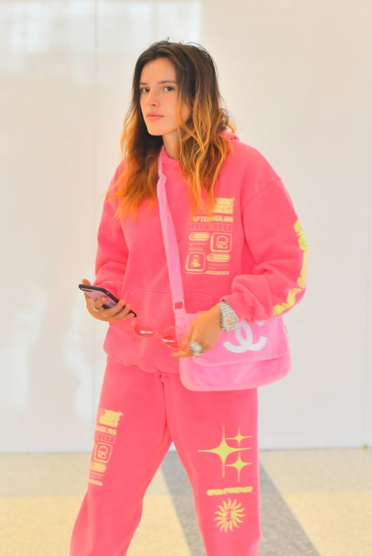 BELLA THORNE at LAX Airport in Los Angeles 06/13/2019