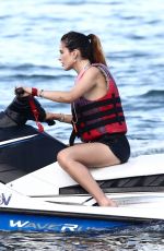 BELLA THORNE in Bikini Top Jetskiing in Miami 06/21/2019