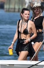 BELLA THORNE in Bikini Top Out in Miami Beach 06/21/2019