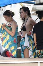 BELLA THORNE in Bikini Top Out in Miami Beach 06/21/2019
