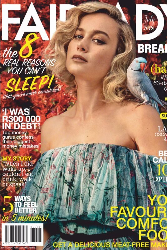 BRIE LARSON in Fairlady, July 2019