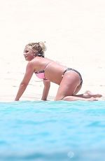 BRITNEY SPEARS in Bikini at a Beach in Turks and Caicos 06/23/2019