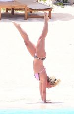 BRITNEY SPEARS in Bikini at a Beach in Turks and Caicos 06/23/2019
