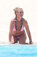 BRITNEY SPEARS in Bikini at a Beach in Turks and Caicos 06/23/2019