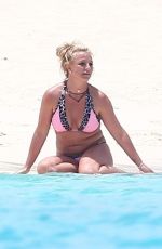 BRITNEY SPEARS in Bikini at a Beach in Turks and Caicos 06/23/2019