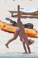 BRITNEY SPEARS in Bikini at a Beach in Turks and Caicos 06/23/2019
