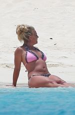 BRITNEY SPEARS in Bikini at a Beach in Turks and Caicos 06/23/2019