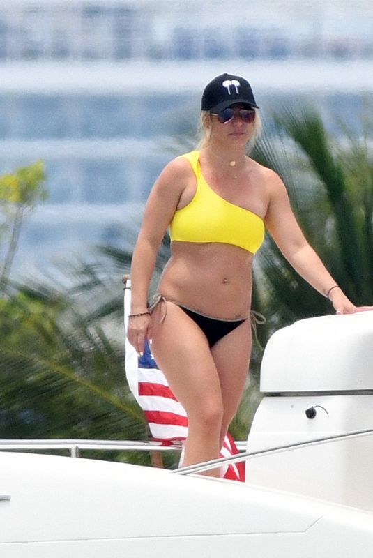 BRITNEY SPEARS in Bikini at a Yacht in Miami 06/08/2019