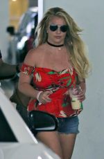 BRITNEY SPEARS in Denim Shorts Out in Thousand Oaks 06/28/2019