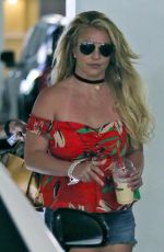 BRITNEY SPEARS in Denim Shorts Out in Thousand Oaks 06/28/2019