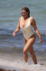 BRITTANY CATWRIGHT in Swimsuit at a Beach in Miami 06/06/2019