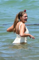 BRITTANY CATWRIGHT in Swimsuit at a Beach in Miami 06/06/2019