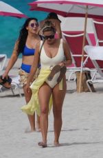 BRITTANY CATWRIGHT in Swimsuit at a Beach in Miami 06/06/2019