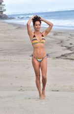 BROOKE BURKE in Bikini at a Photoshoot on the Beach in Malibu 06/20/2019