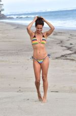 BROOKE BURKE in Bikini at a Photoshoot on the Beach in Malibu 06/20/2019