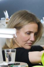 CAMERON DIAZ at a Nail Salon in Los Angeles 06/27/2019