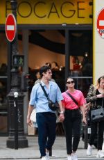 CAMILA MENDES and Charles Melton Out in Paris 05/31/2019
