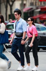 CAMILA MENDES and Charles Melton Out in Paris 05/31/2019