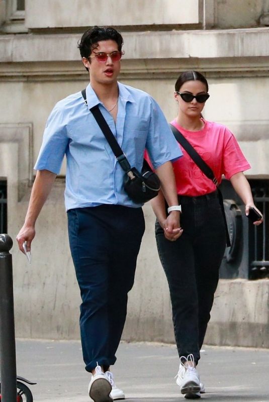 CAMILA MENDES and Charles Melton Out in Paris 05/31/2019