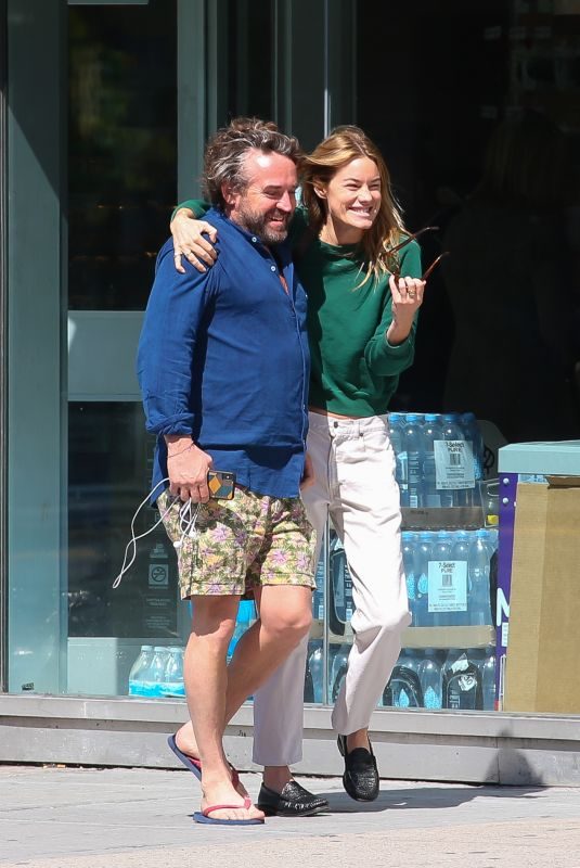 CAMILLE ROWE and James McLeod Taylor Out in New York 06/04/2019