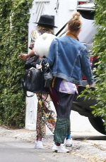 CARA DELEVINGNE and ASHLEY BENSON Arrives at Their Home in Los Angeles 06/04/2019