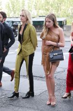 CARA DELEVINGNE and ASHLEY BENSON at Laperouse Restaurant in Paris 06/28/2019