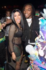 CARDI B at Arcade Theme Birthday Party in Los Angeles 06/19/2019