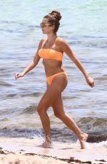 CATHY HUMMELS in Bikini on the Beach in Miami 06/13/2019