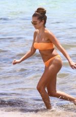 CATHY HUMMELS in Bikini on the Beach in Miami 06/13/2019