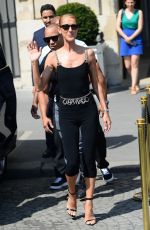 CELINE DION Leaves Hotel Le Crillon in Paris 06/27/2019