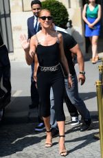 CELINE DION Leaves Hotel Le Crillon in Paris 06/27/2019