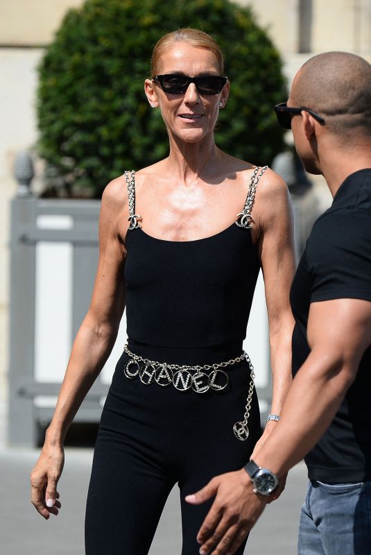 CELINE DION Leaves Hotel Le Crillon in Paris 06/27/2019