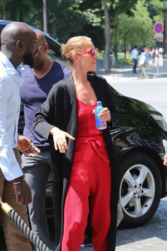 CELINE DION Out and About in Paris 06/26/2019