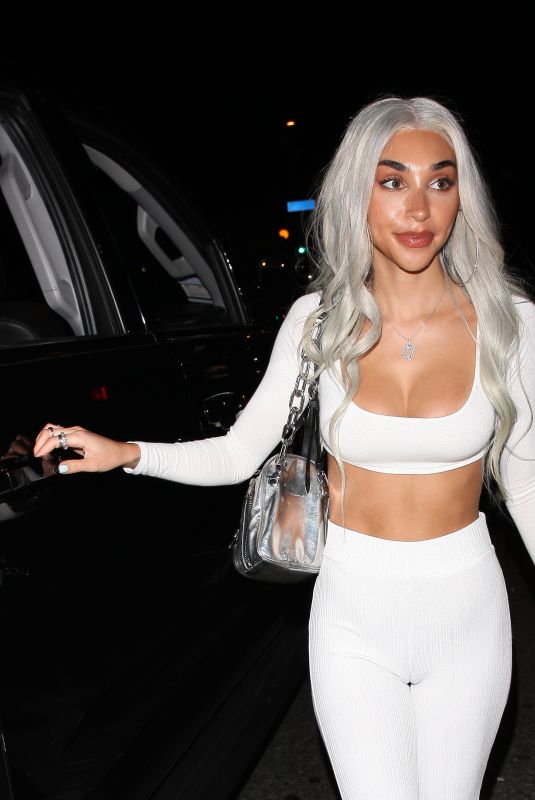 CHANTEL JEFFRIES Leaves Delilah in West Hollywood 06/05/2019