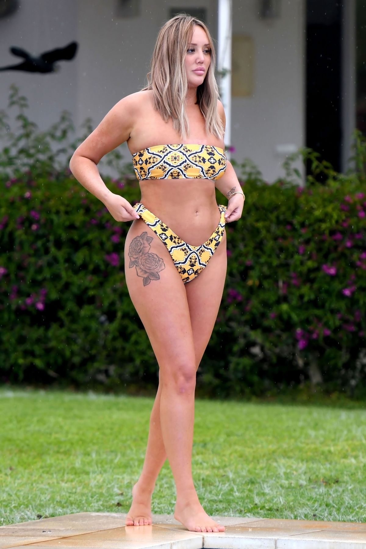 CHARLOTTE CROSBY in Bikini on Vacation in Ibiza 06/15/2019.