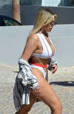 CHLOE FERRY and BETHAN KERSHAW Filming Geordie Shore in Portugal 06/27/2019
