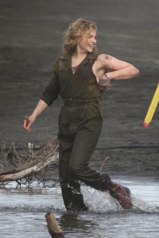 CHLOE MORETZ on the Set of Shadow in the Cloud in New Zealand 06/10/2019