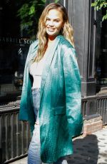 CHRISSY TEIGEN Out in New York 06/23/2019