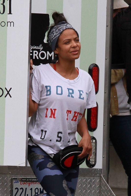 CHRISTINA MILIAN at Her Beignet Box Dessert Truck in Studio City 06/21/2019
