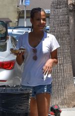 CHRISTINA MILIAN in Denim Cutoff at Her Beignet Box Mobile Unit in Studio City 06/12/2019