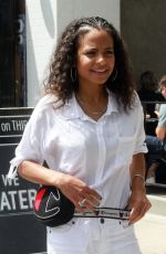 CHRISTINA MILIAN Working at Her Beignet Box Food Truck in Studio City 06/14/2019