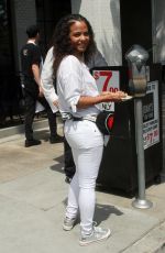 CHRISTINA MILIAN Working at Her Beignet Box Food Truck in Studio City 06/14/2019