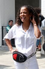 CHRISTINA MILIAN Working at Her Beignet Box Food Truck in Studio City 06/14/2019