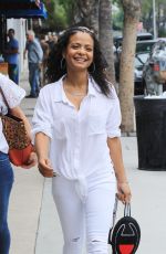 CHRISTINA MILIAN Working at Her Beignet Box Food Truck in Studio City 06/14/2019