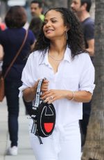 CHRISTINA MILIAN Working at Her Beignet Box Food Truck in Studio City 06/14/2019