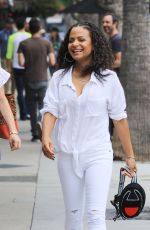 CHRISTINA MILIAN Working at Her Beignet Box Food Truck in Studio City 06/14/2019