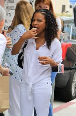 CHRISTINA MILIAN Working at Her Beignet Box Food Truck in Studio City 06/14/2019